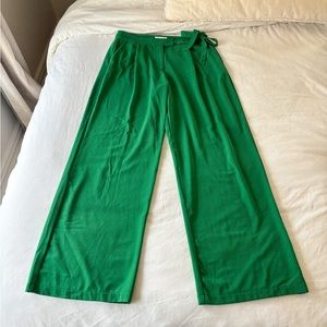 Mango Wide Leg Pants with Tie